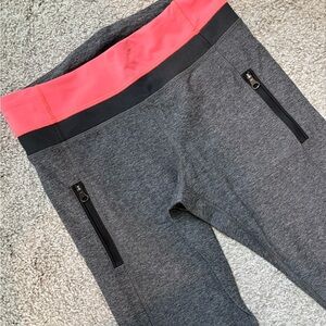 lululemon athletica Gray and Pink Leggings